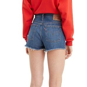 Levi’s 501 distressed shorts